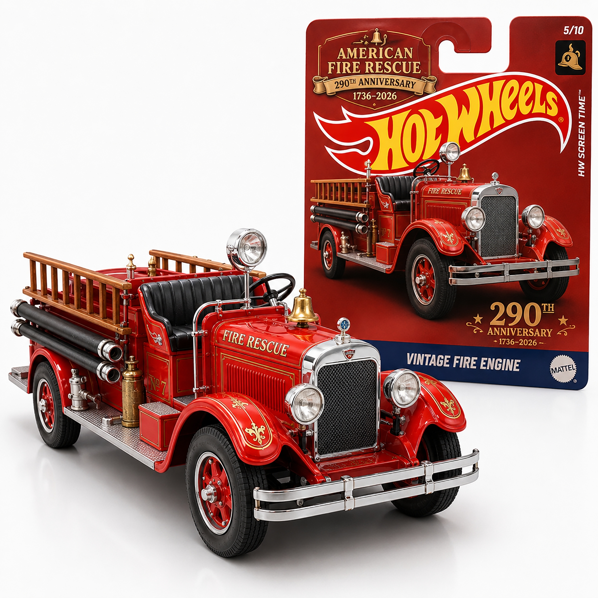 American Fire Rescue 290th Anniversary Hot Wheels