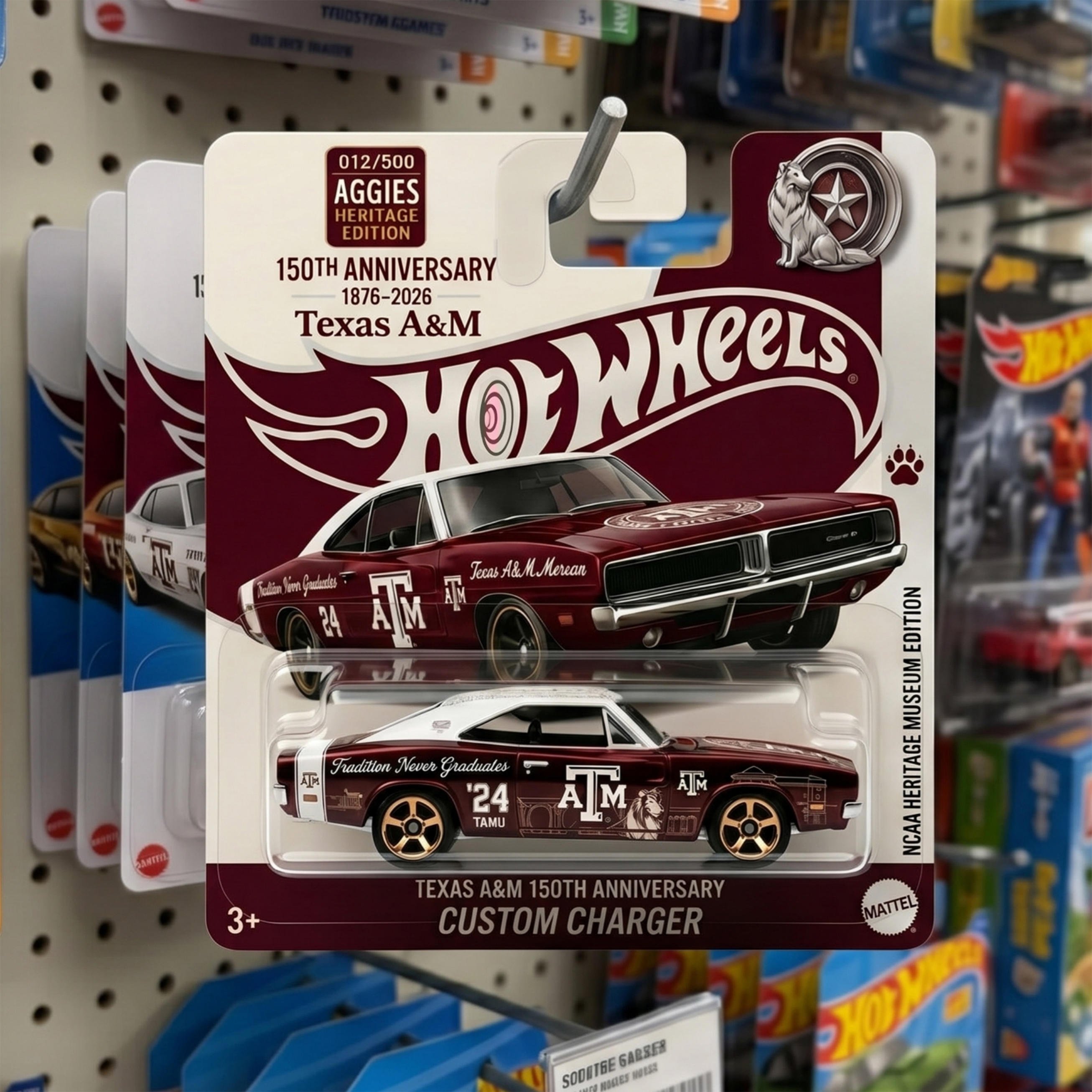 Hot Wheels Texas A&M 150th Anniversary Custom Charger