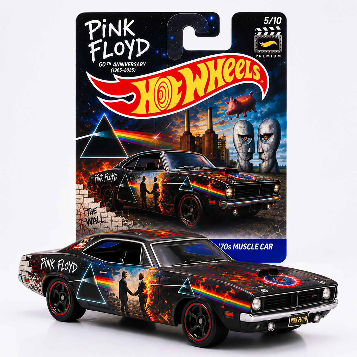 Pink Floyd 60th Anniversary Hot Wheels Barracuda Collector Edition