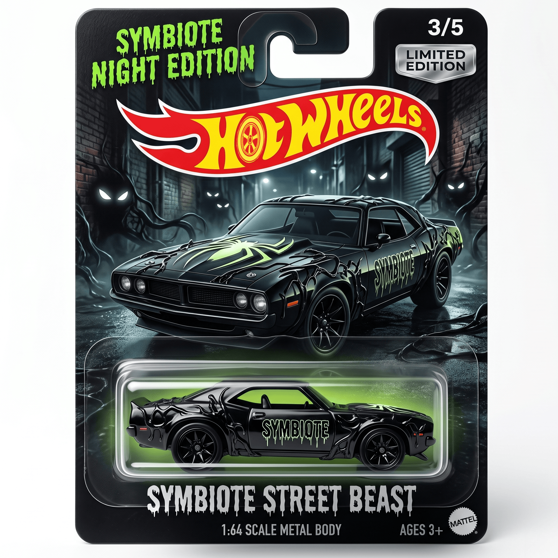 Hot Wheels Symbiote Street Beast Limited Edition Diecast