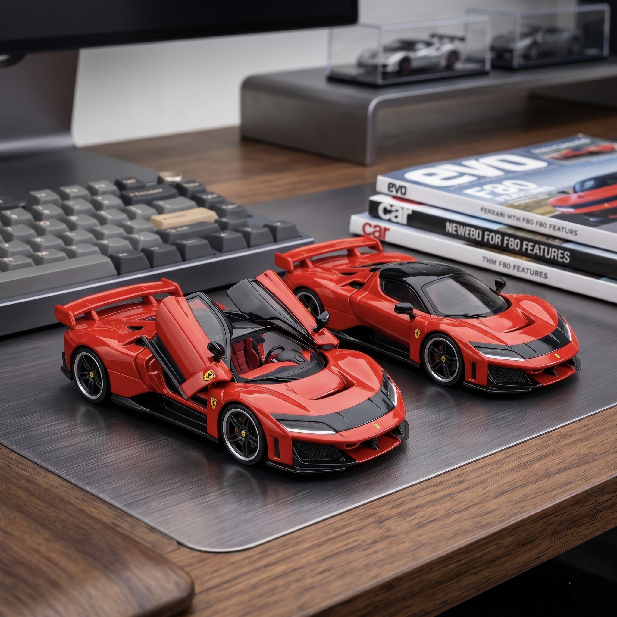 Hot Wheels Ferrari F80 HW Exotics Collector Edition – Dream Garage Hypercar Display