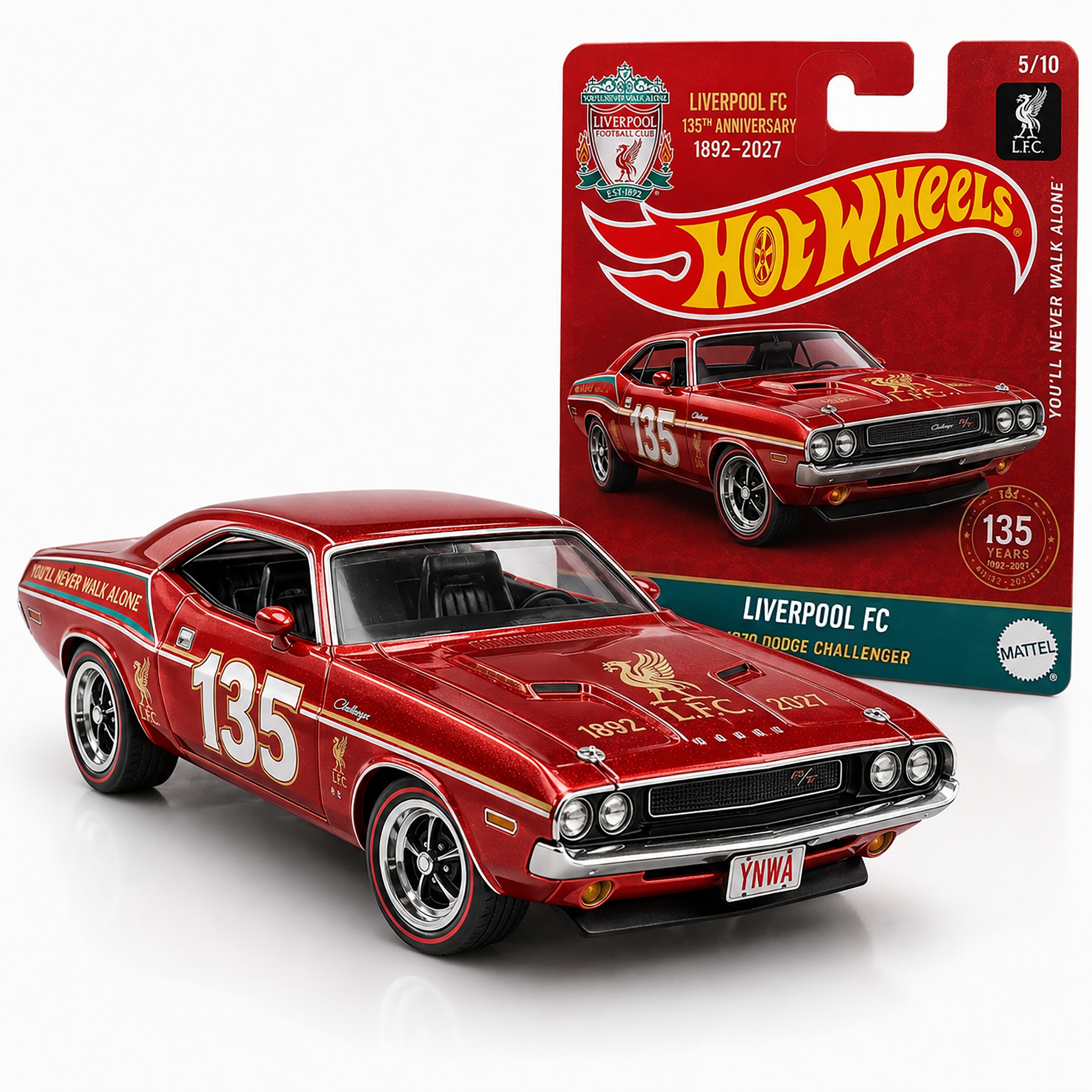 Liverpool FC 135th Anniversary 1970 Dodge Challenger Collector Car
