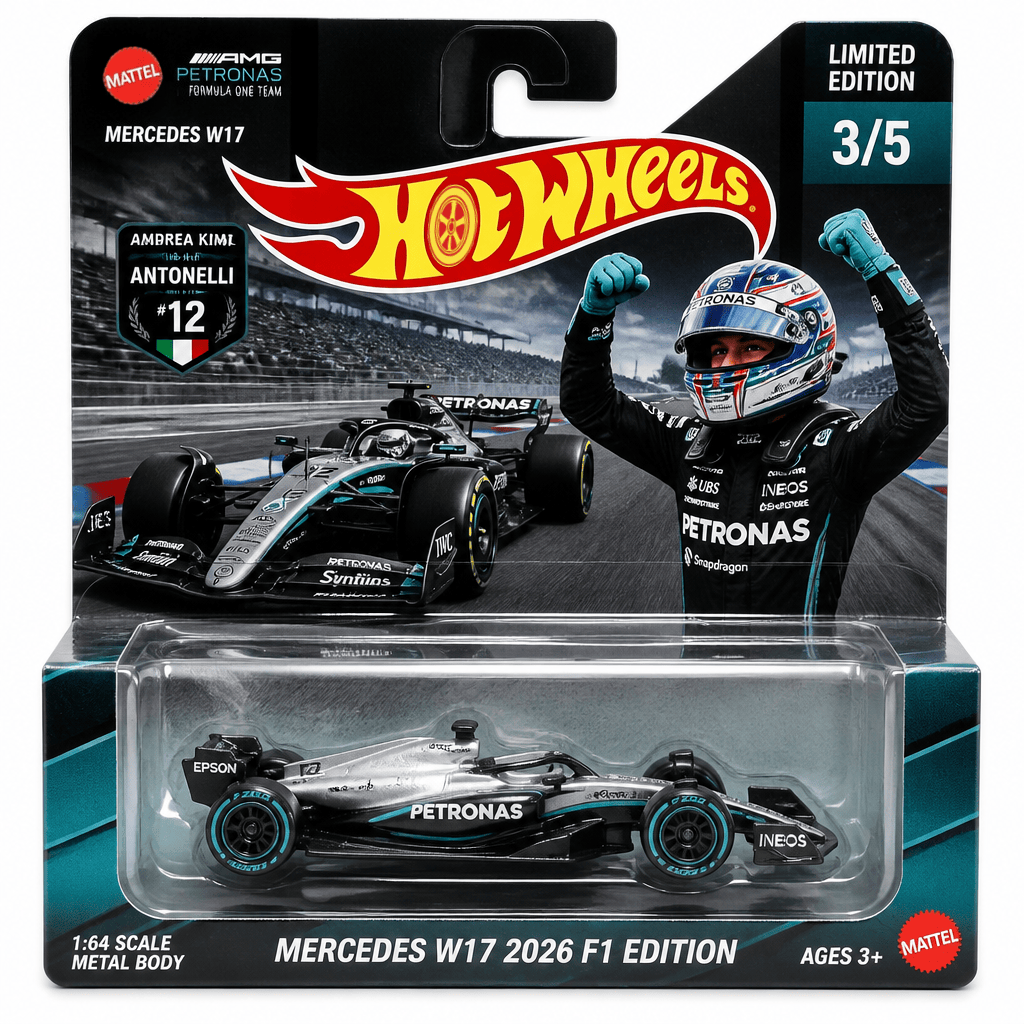 Hot Wheels Mercedes-AMG Petronas W17 2026 F1 Diecast