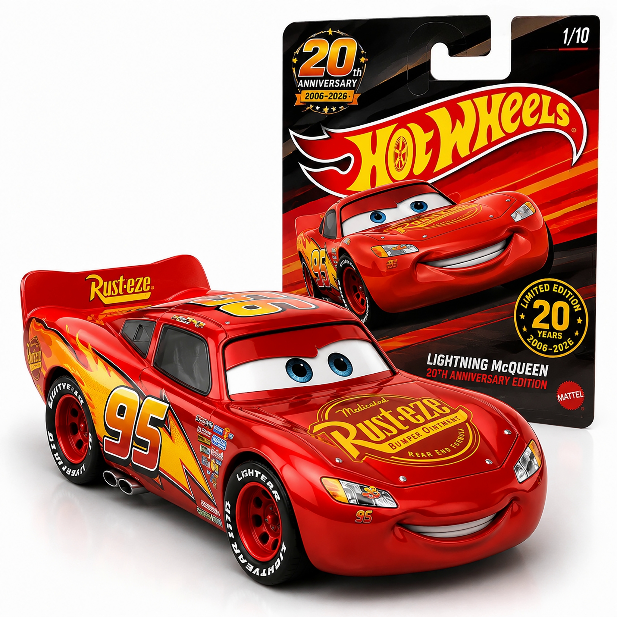 Lightning McQueen 20th Anniversary Hot Wheels