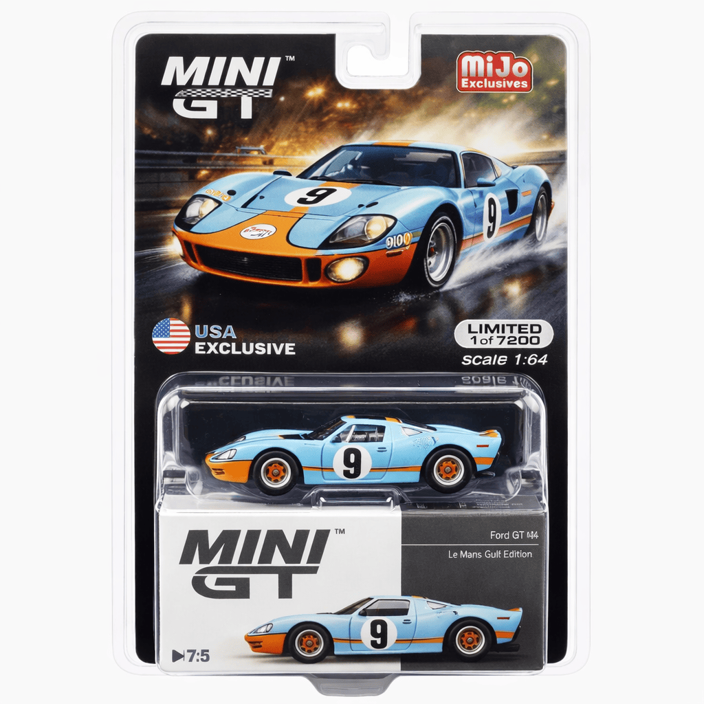 Ford GT40 Le Mans Gulf Edition Mini GT Diecast