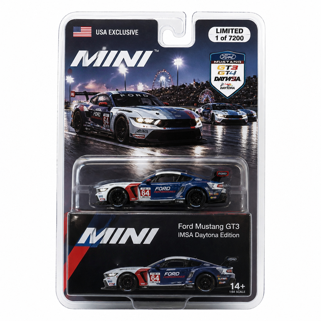 Ford Mustang GT3 IMSA Daytona Edition Mini GT Diecast