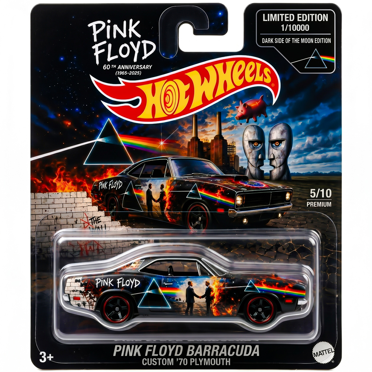 Pink Floyd 60th Anniversary Hot Wheels Barracuda Collector Edition