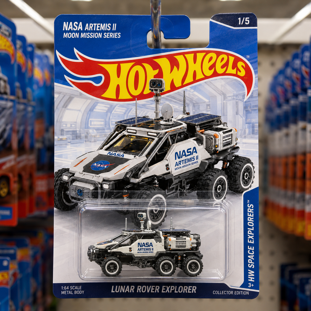 NASA Artemis II Lunar Rover Explorer Hot Wheels Collector Edition