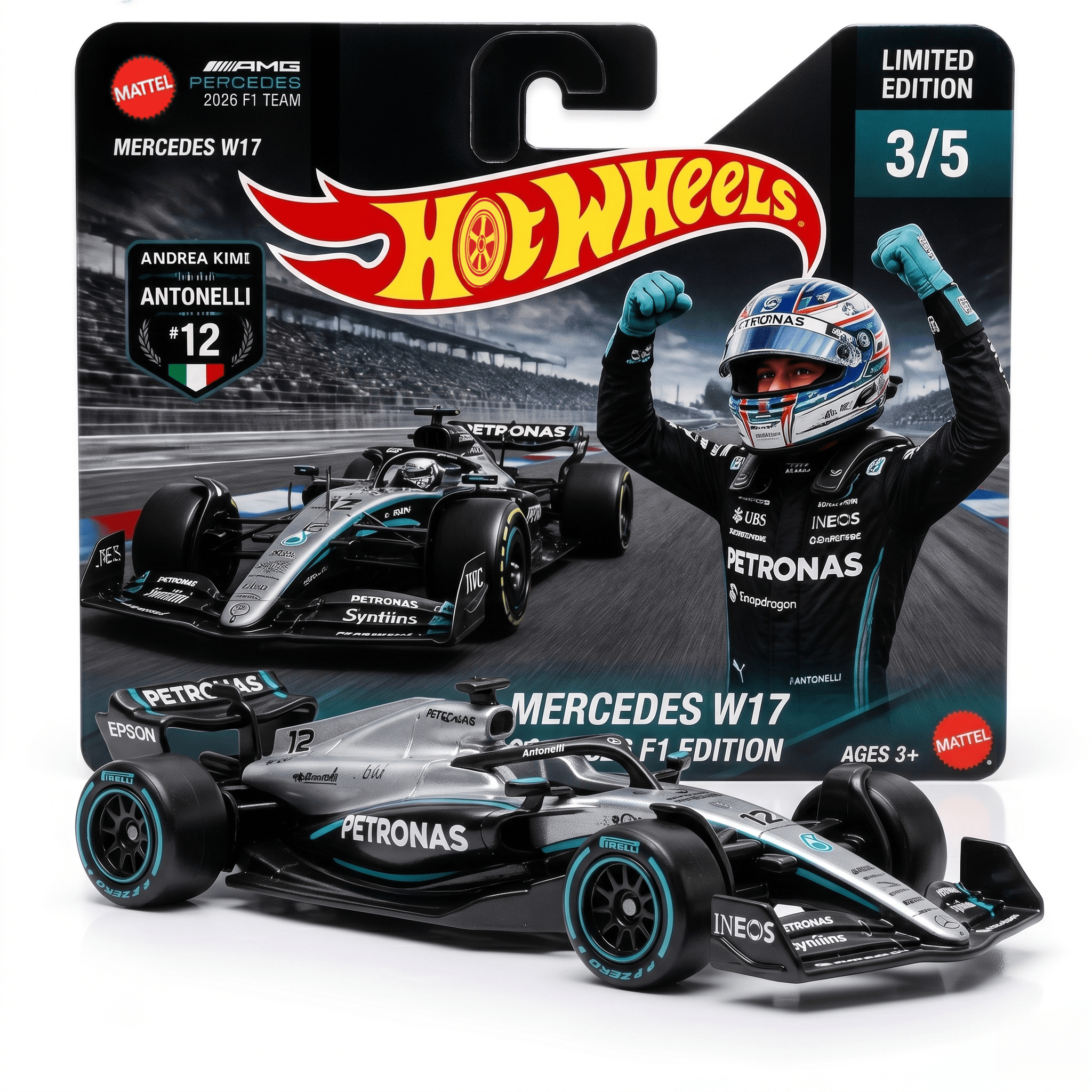 Hot Wheels Mercedes-AMG Petronas W17 2026 F1 Diecast