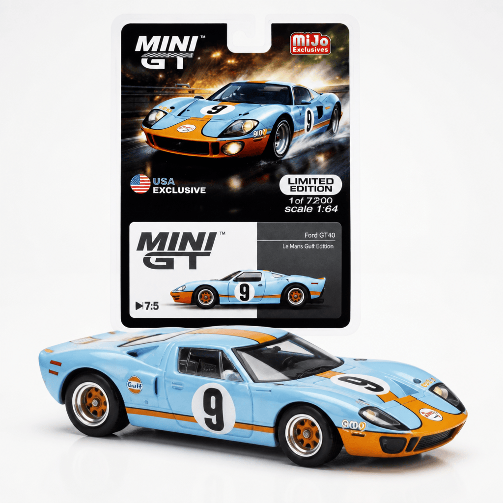 Ford GT40 Le Mans Gulf Edition Mini GT Diecast