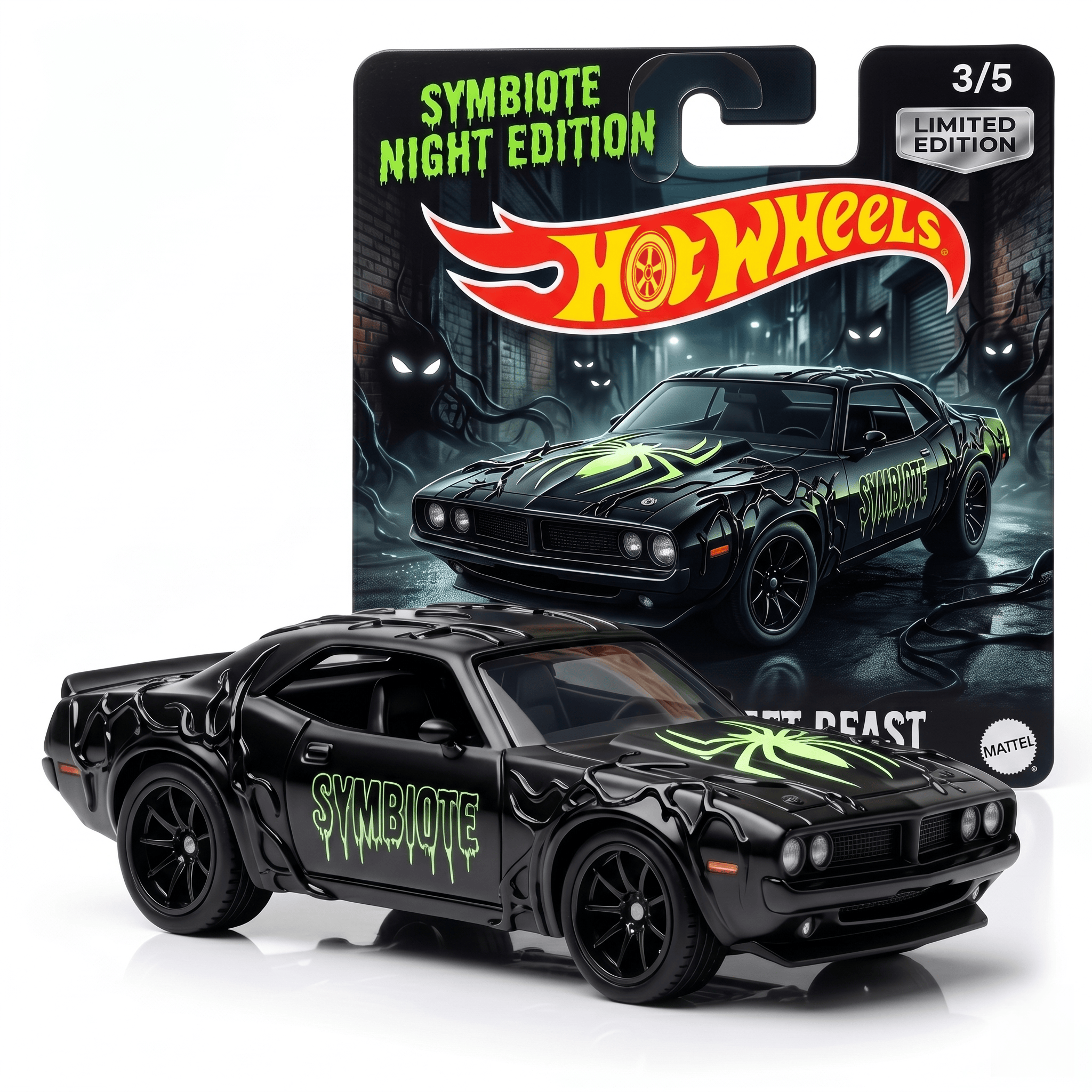 Hot Wheels Symbiote Street Beast Limited Edition Diecast