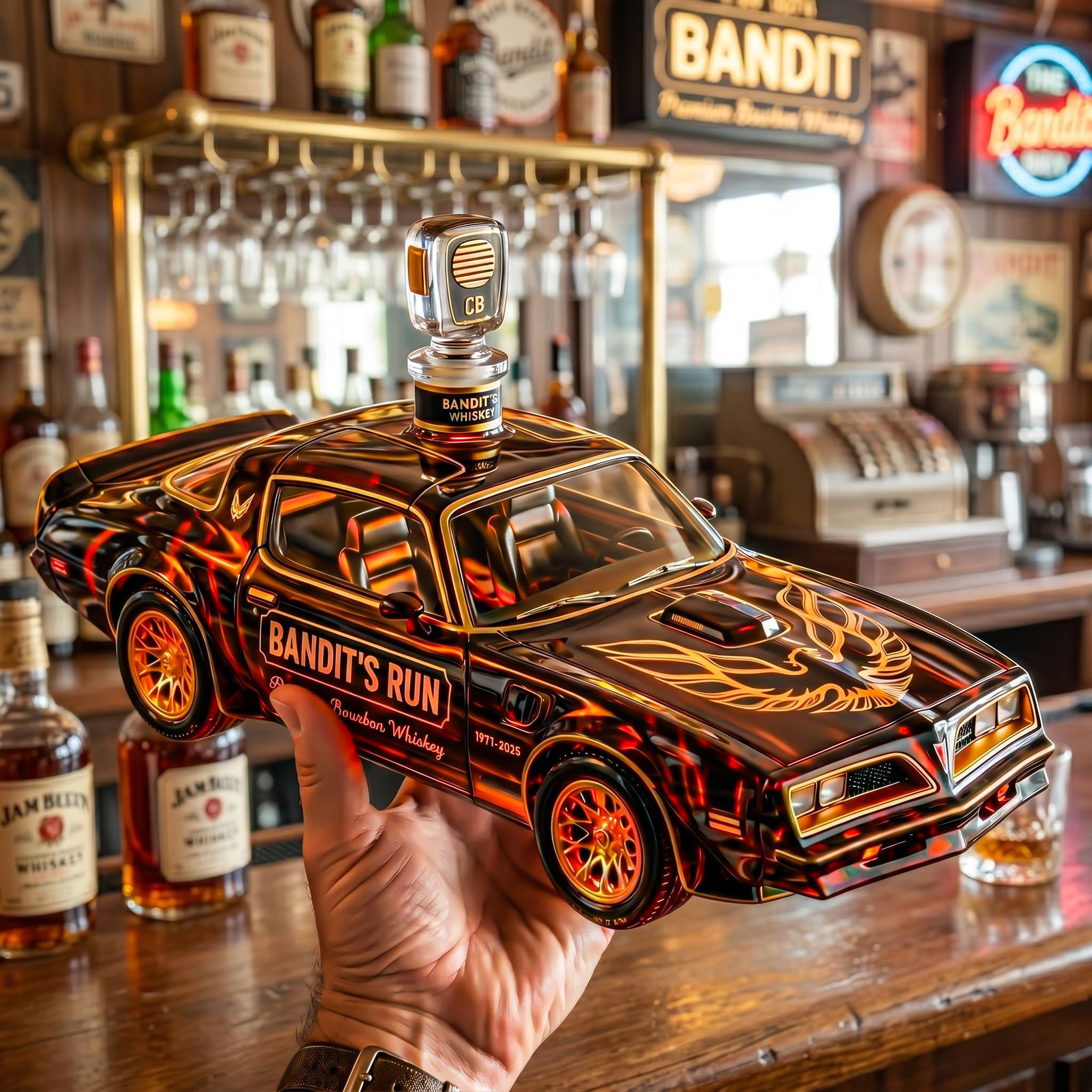Smokey and the Bandit 49th Anniversary Whiskey Bottle