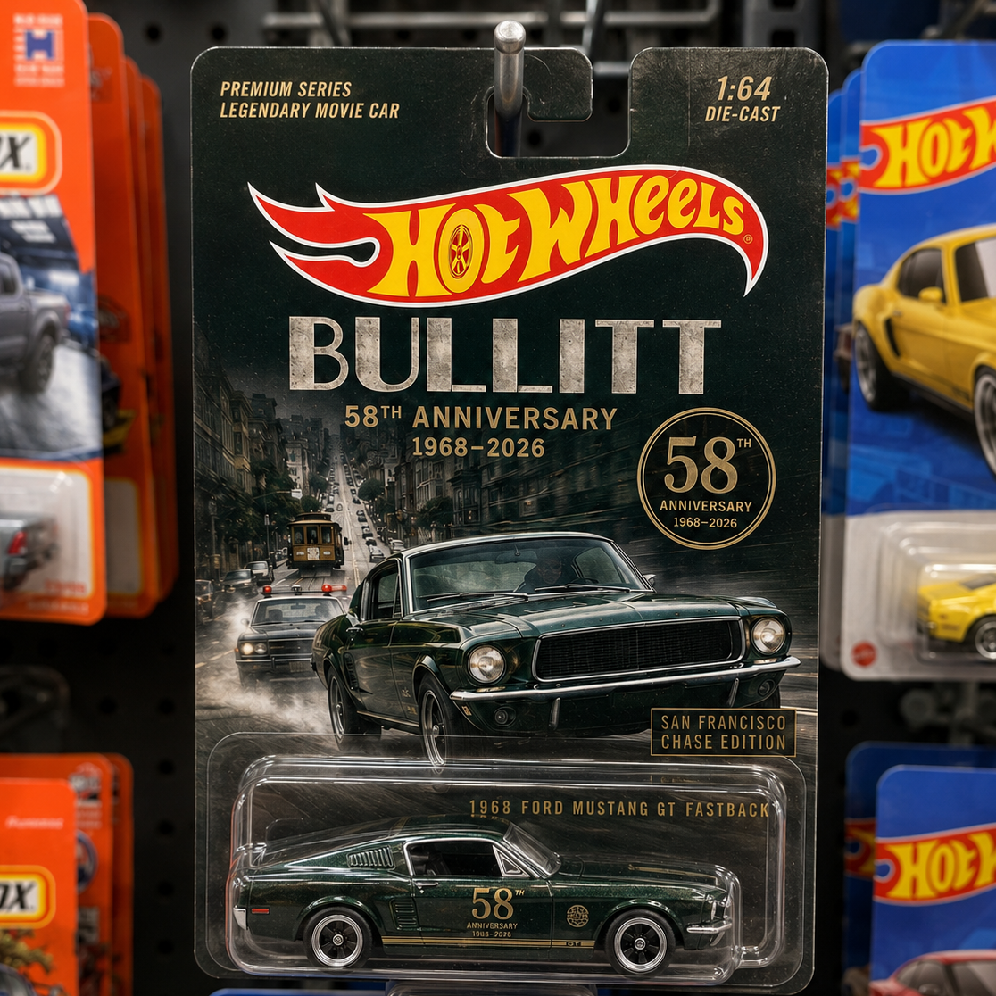 Bullitt 58th Anniversary Hot Wheels Mustang