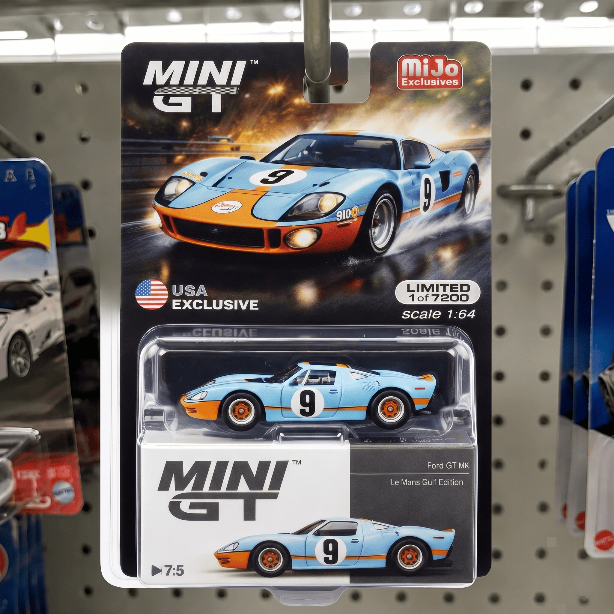 Ford GT40 Le Mans Gulf Edition Mini GT Diecast