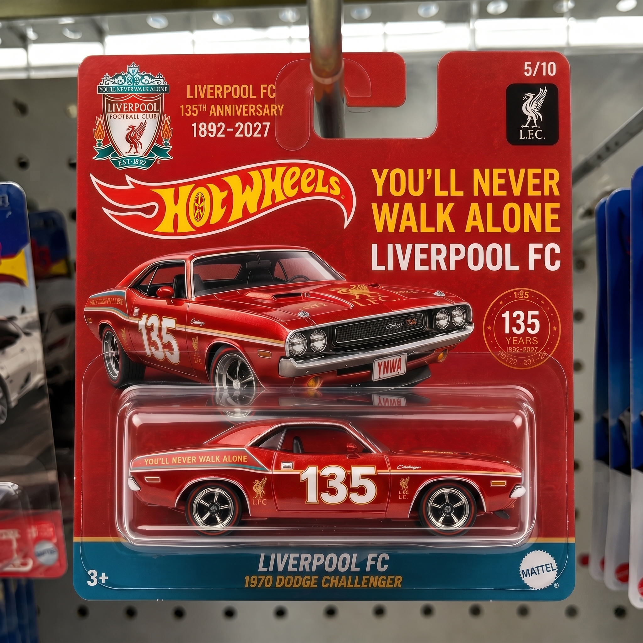 Liverpool FC 135th Anniversary 1970 Dodge Challenger Collector Car