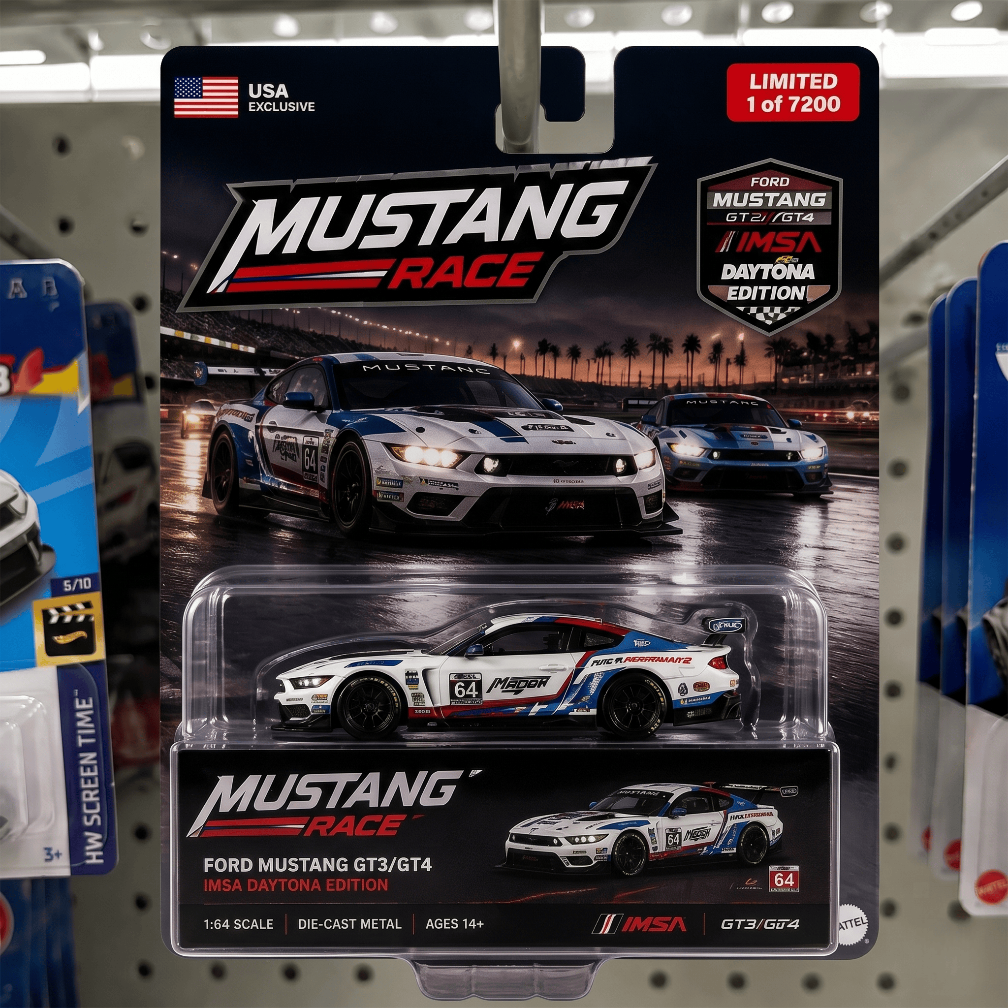 Ford Mustang GT3/GT4 IMSA Daytona Edition Diecast