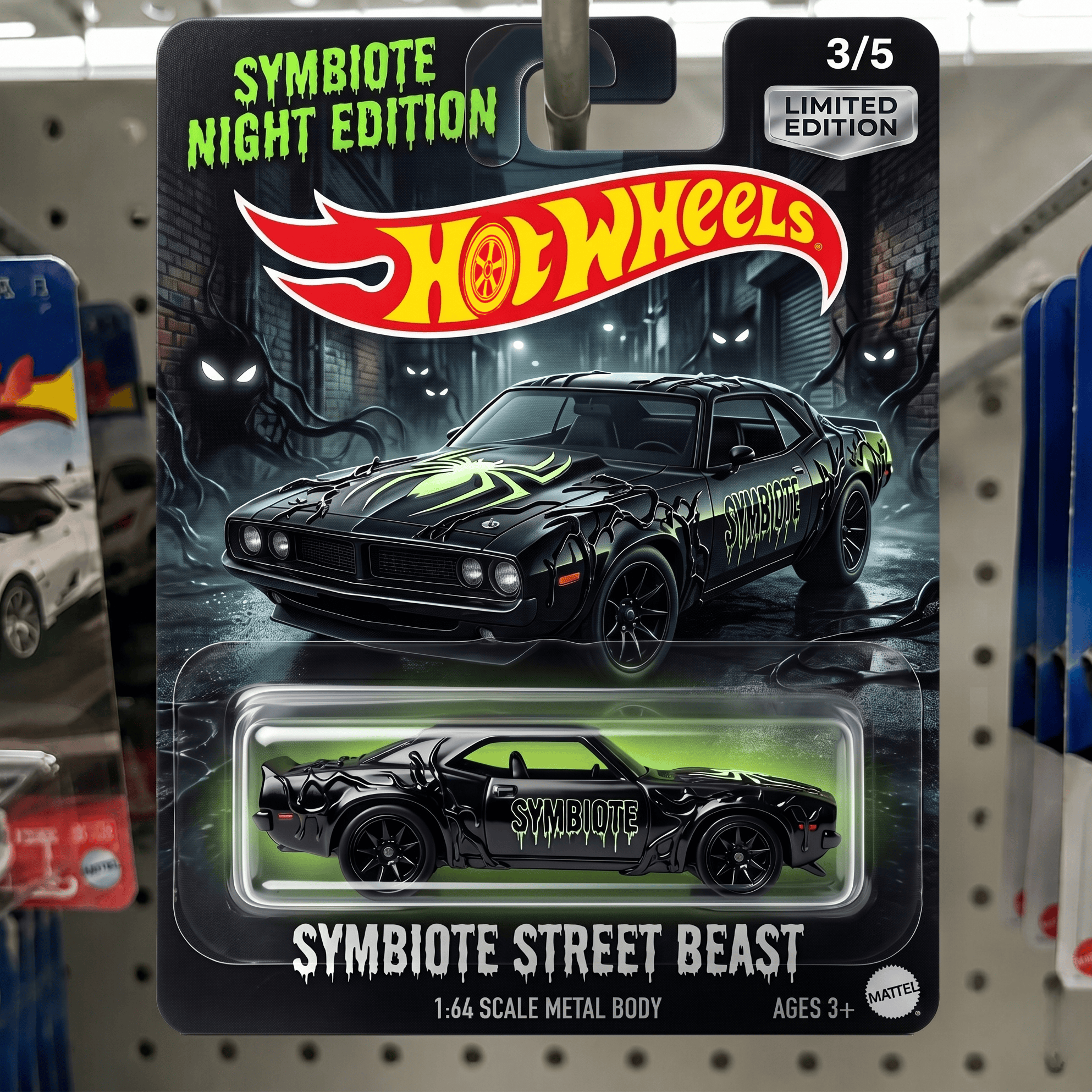 Hot Wheels Symbiote Street Beast Limited Edition Diecast
