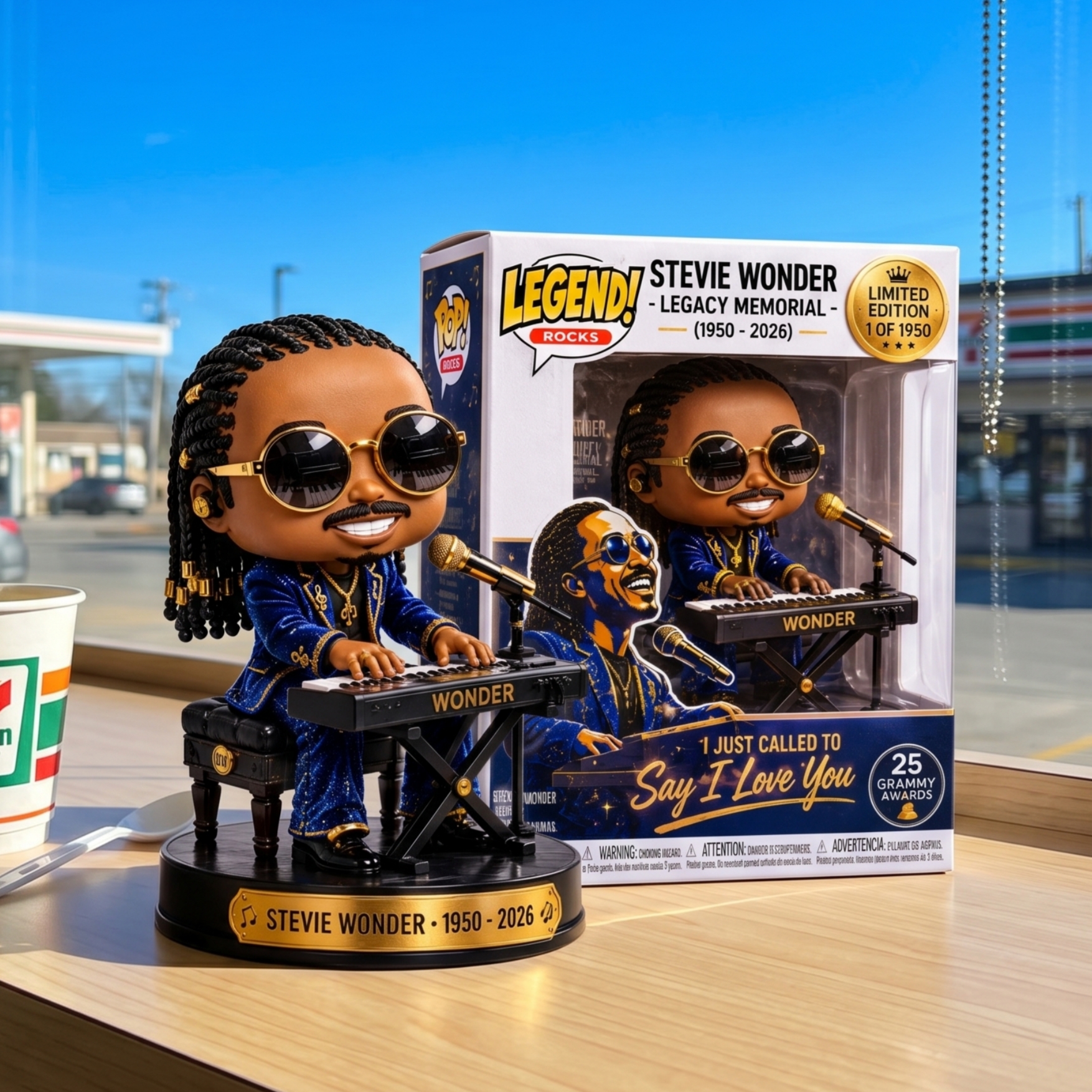 Stevie Wonder Legacy Memorial Pop Figure 