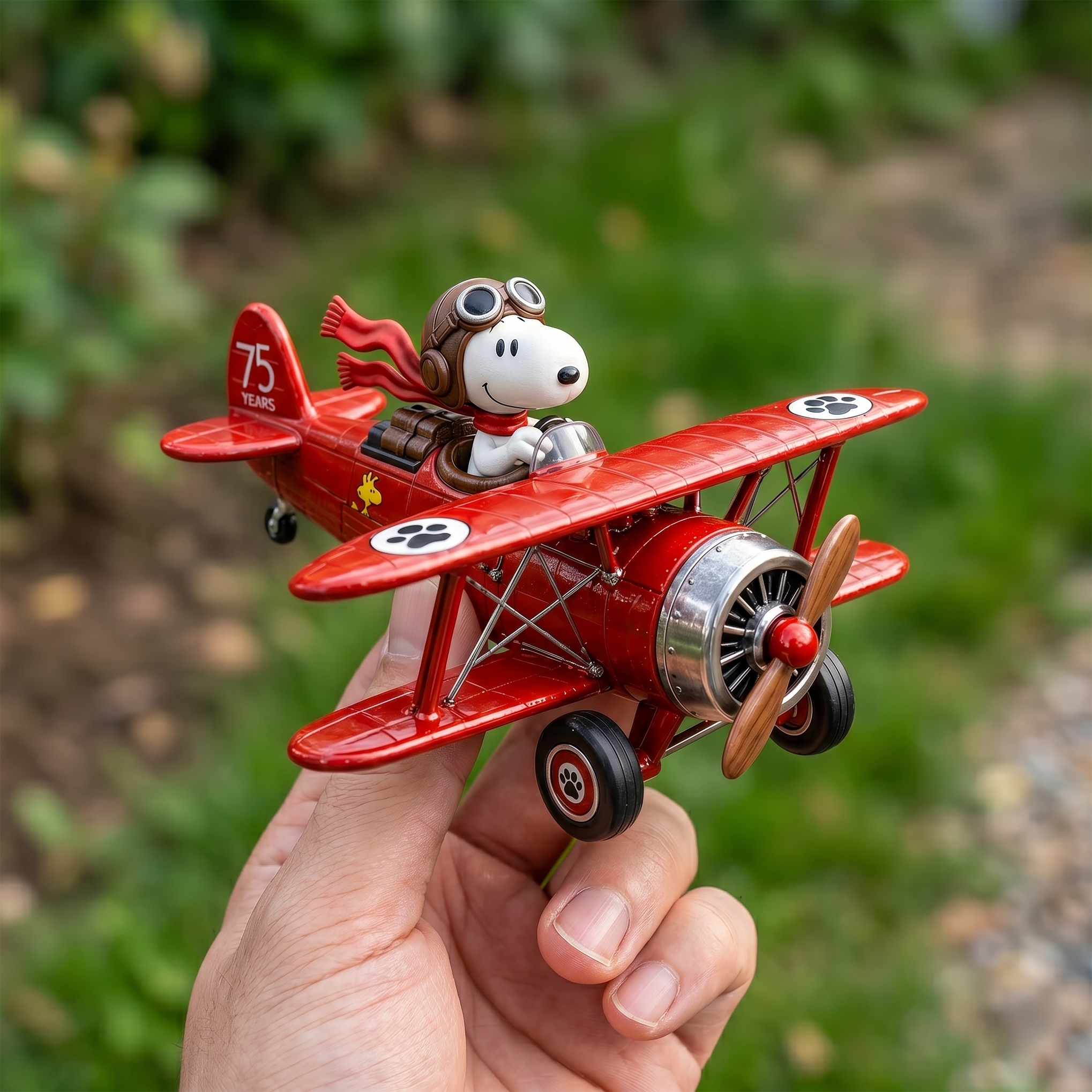 Hot Wheels Snoopy Flying Ace 75th Anniversary Biplane