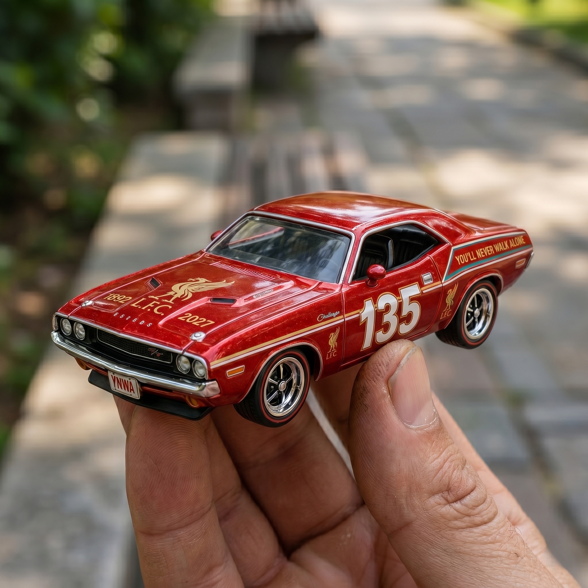 Liverpool FC 135th Anniversary 1970 Dodge Challenger Collector Car