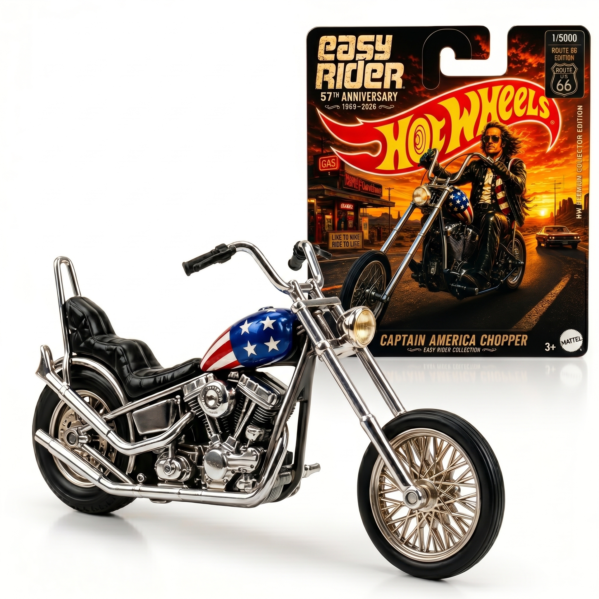 Hot Wheels Easy Rider 57th Anniversary Choppers