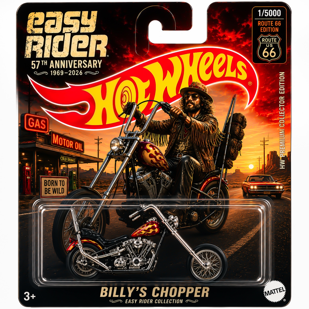 Hot Wheels Easy Rider 57th Anniversary Choppers