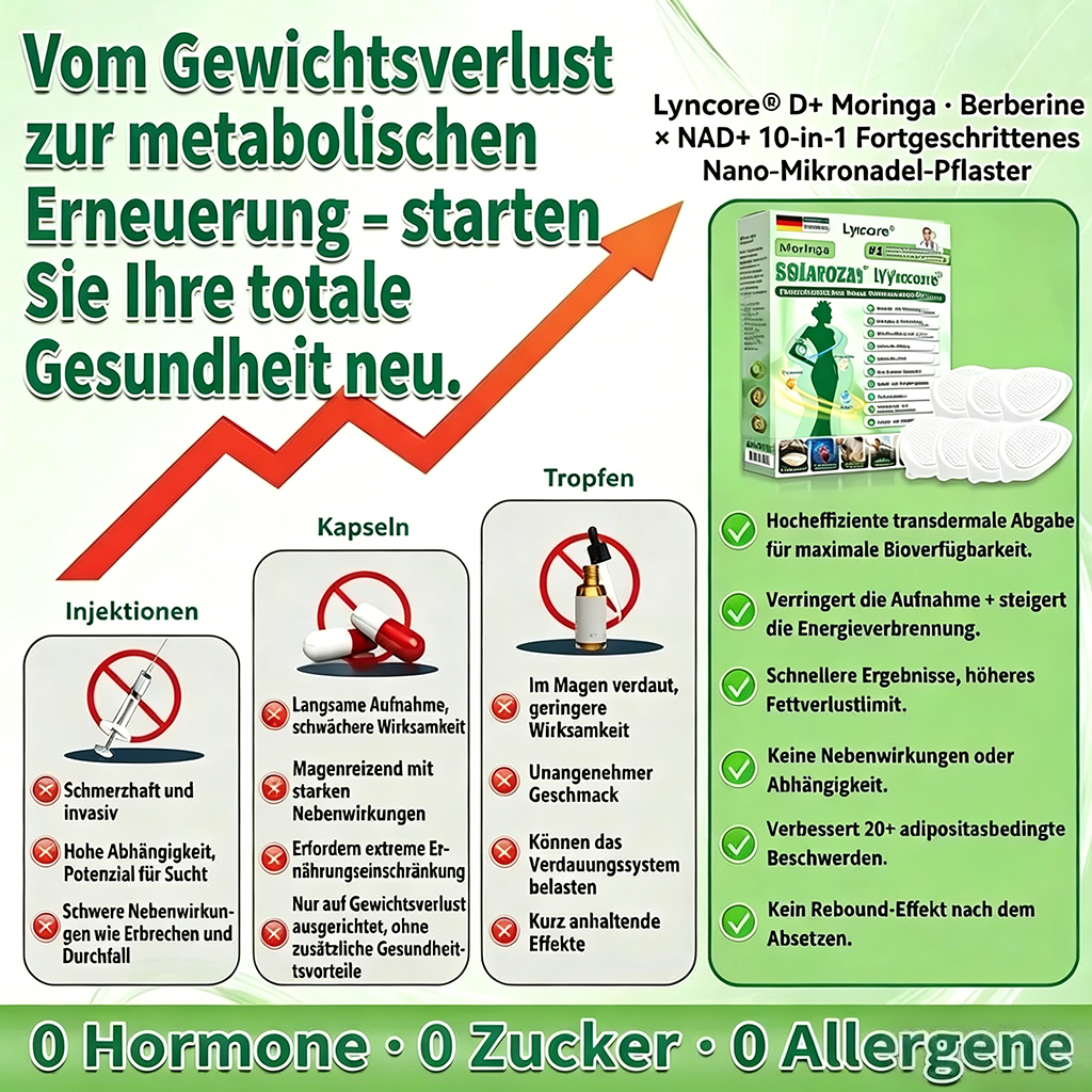 CE-zertifiziert & GMP-zertifiziert | 🧑‍⚕️🩺 Solaroza® Moringa & Berberin 10-IN-1 Fortschrittliches Nano-Mikronadelpflaster | Wissenschaftlich belegt | 10-in-1 Formel | Ergebnisse in 5 Tagen ☀️