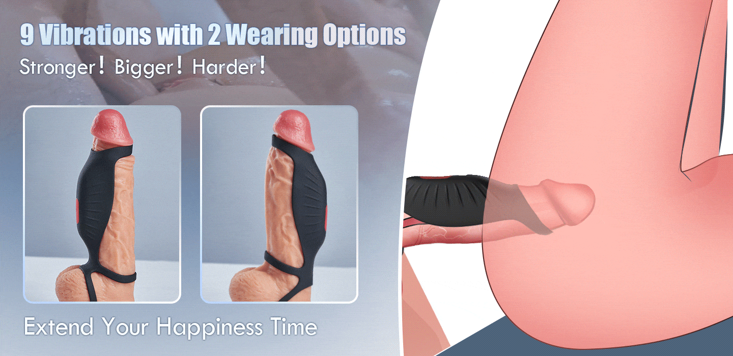 9 Vibrating Efficient Cock Ring