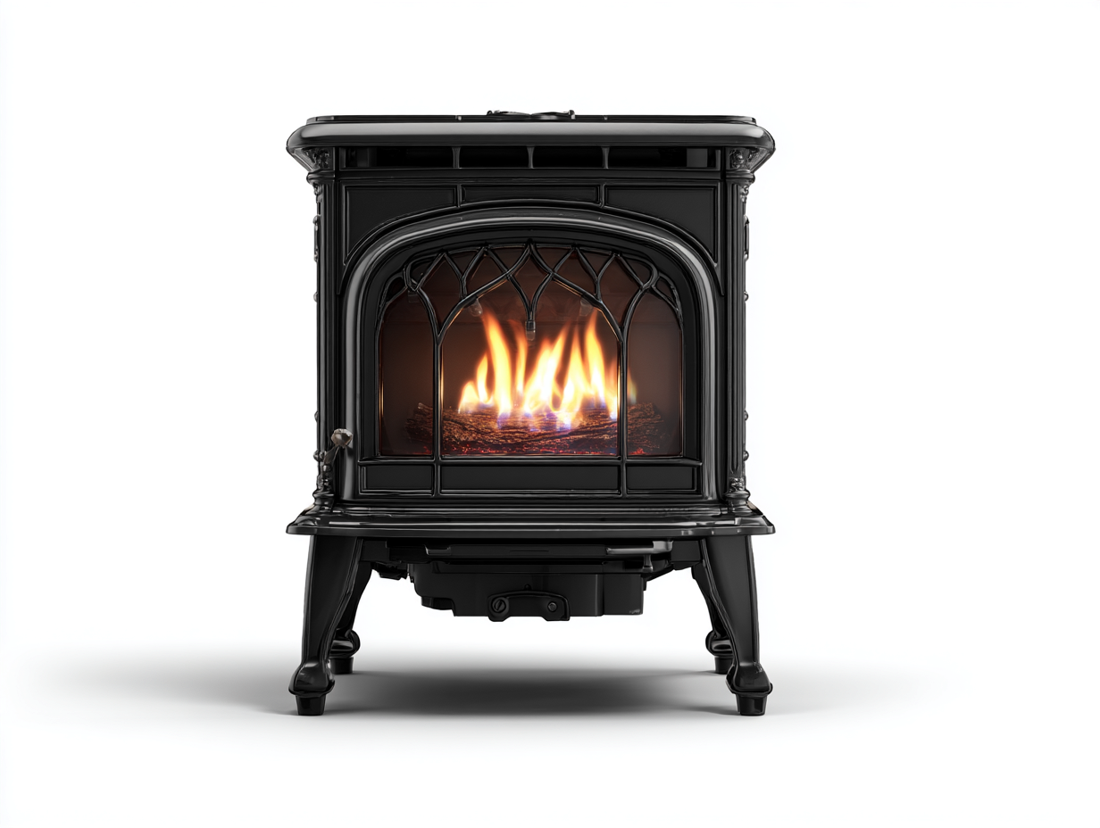 Chimeneas eléctricas estilo clásico con efecto llama realista 62x40x73 cm - negro - diseño decorativo para salón-Craftmyhub