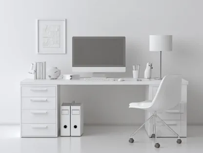 Mesas de oficina madera con cajones para despacho 160x60x75 cm - blanco - estilo moderno-Sofagoyard