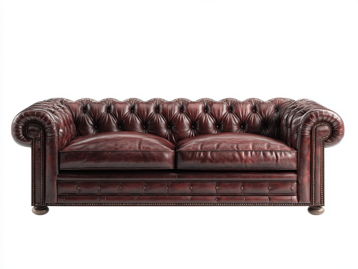 Sofás 2 plazas tapizados estilo clásico capitoné 180x90x78 cm - marrón - diseño elegante Chesterfield-Sofagoyard