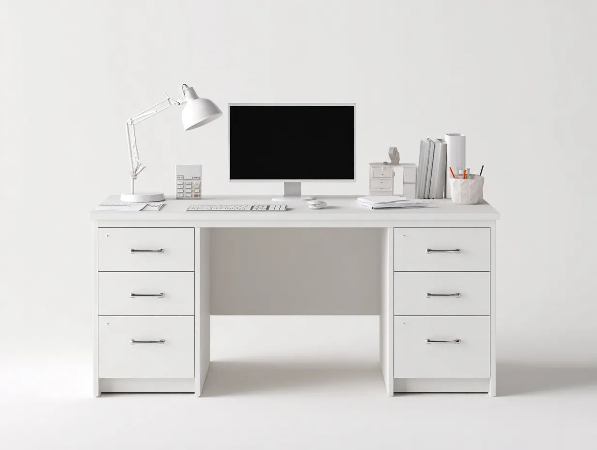 Mesas de oficina madera 160x60x75 cm blanco escritorio almacenamiento moderno-Sofagoyard