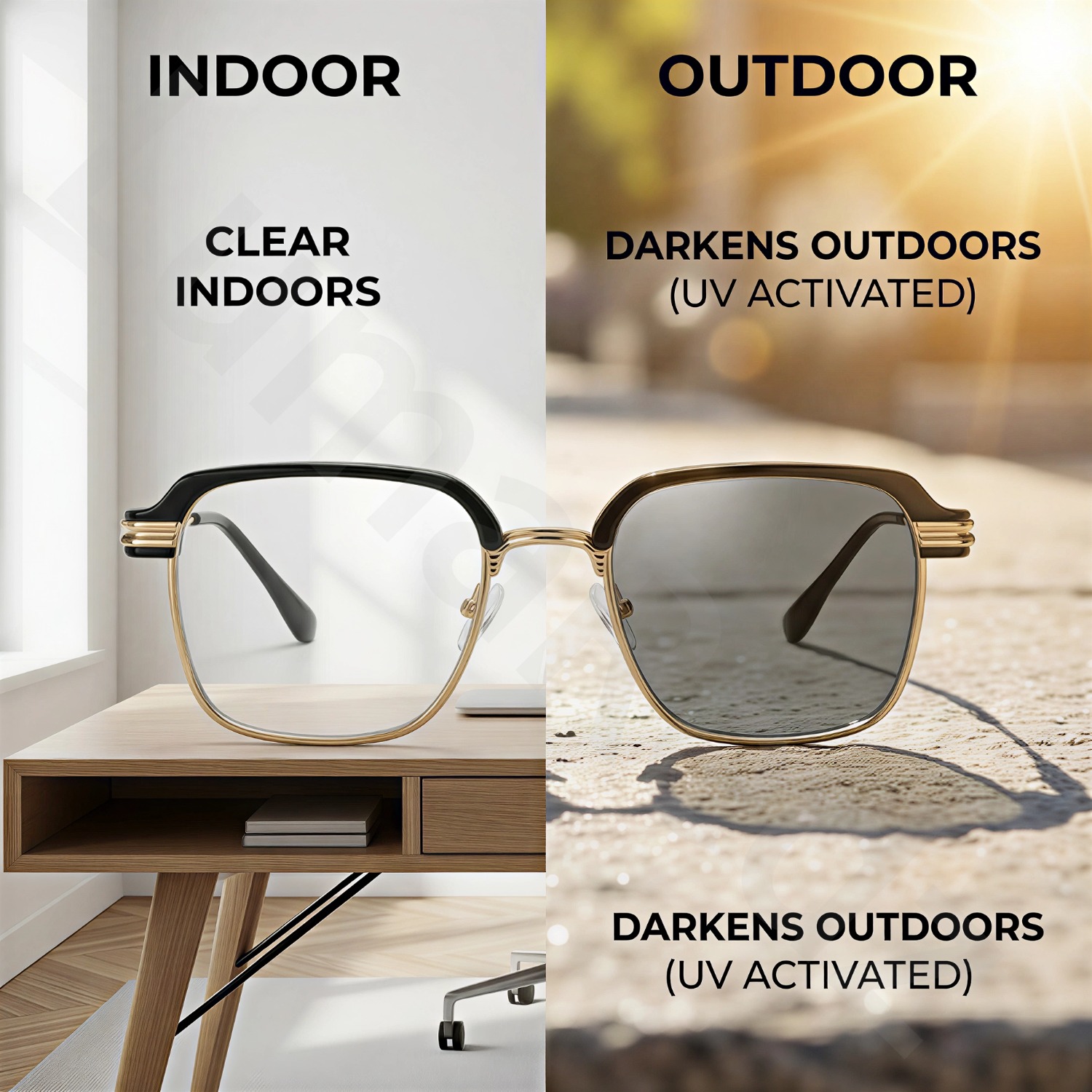 Frameless Smart Zoom Reading Glasses for Men & Women, UV Sun Readers, Computer Anti Blue Light Glasses, Progressive Photochromic Multifocus, Automatic Diopter Adjustment, High-Definition Vision, Blue Light Filter, Ergonomic Design, Soft Silicone Nose Pads