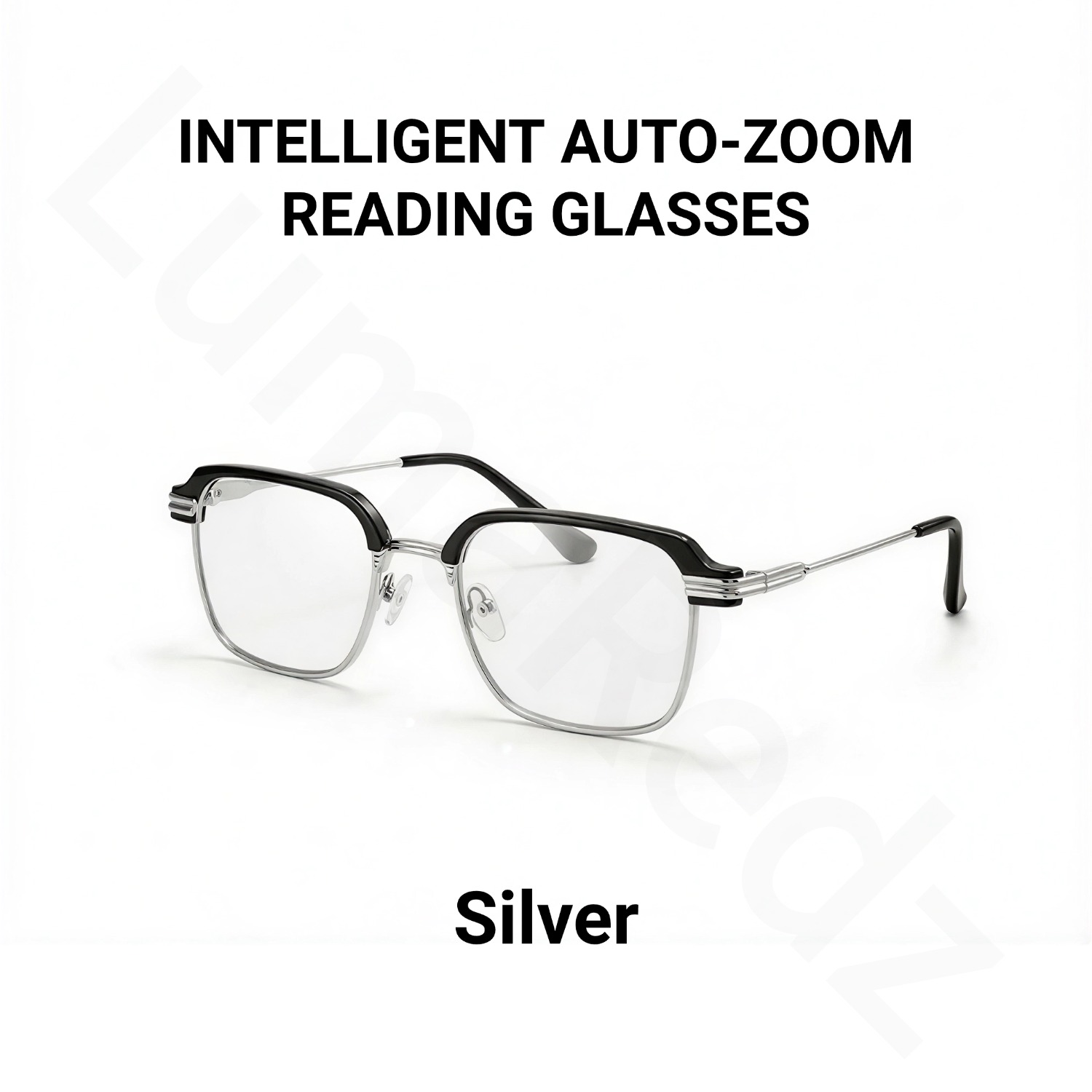 Frameless Smart Zoom Reading Glasses for Men & Women, UV Sun Readers, Computer Anti Blue Light Glasses, Progressive Photochromic Multifocus, Automatic Diopter Adjustment, High-Definition Vision, Blue Light Filter, Ergonomic Design, Soft Silicone Nose Pads