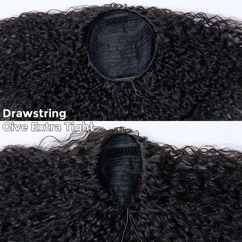 [Ted's] Burmese Curly Half Wig Quick Weave Seamless Blend Realistic Hairline Fulani Braids