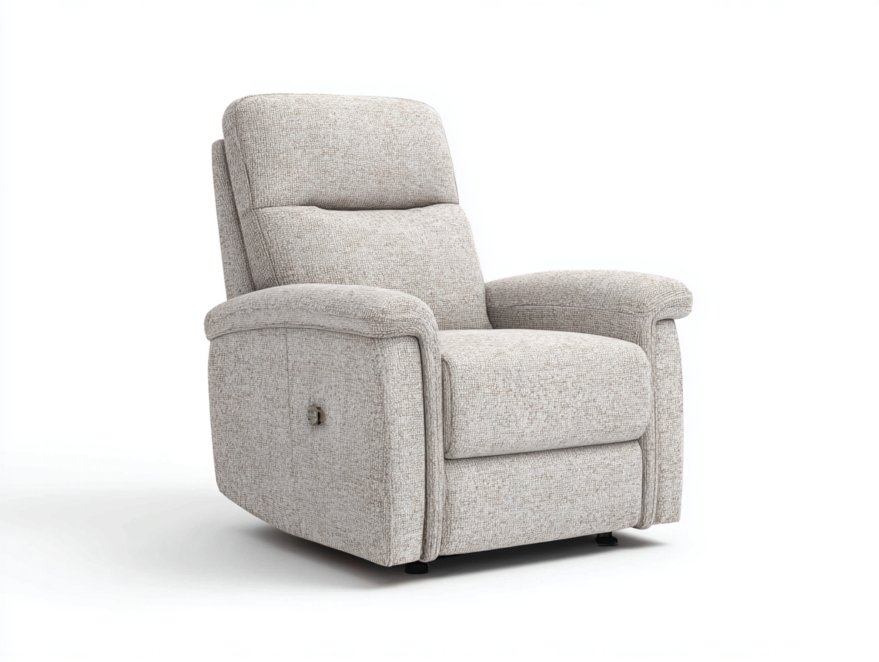 Sillones reclinables tela beige 90x95x105 cm - beige - diseño confortable para salón-Cozygomart