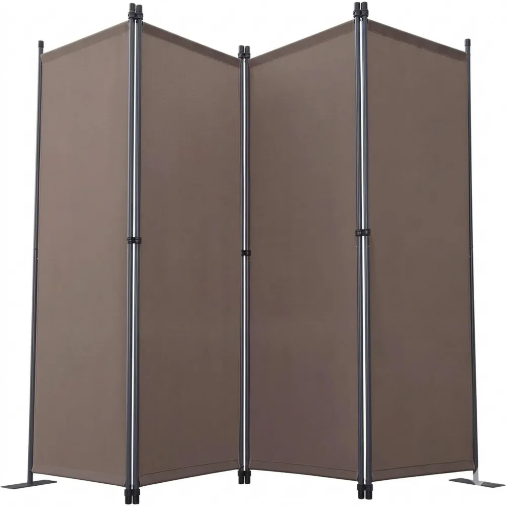 4-teiliger Raumteiler Trennwand Wandschirm Sichtschutz für Büro und Garten-Ralnhaus