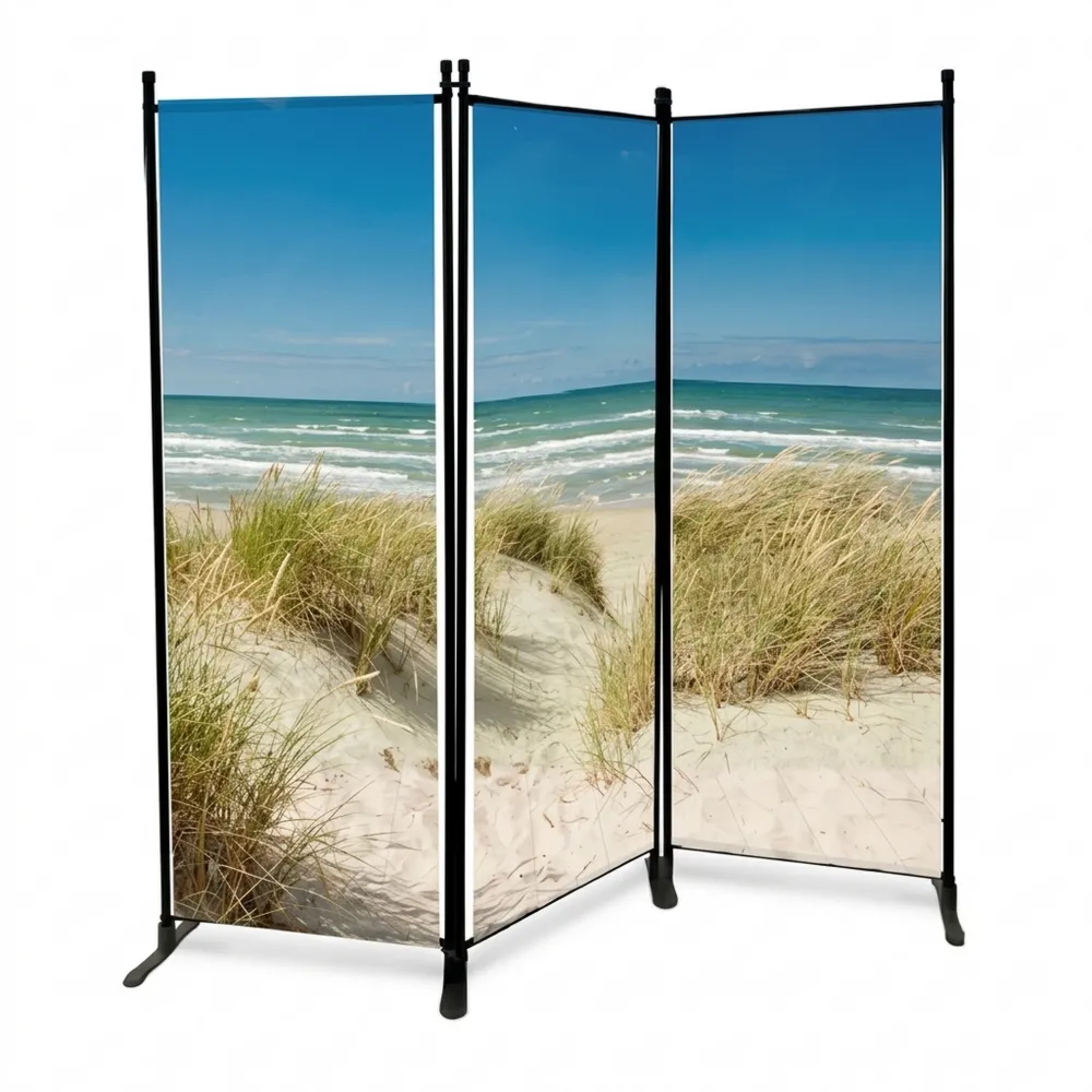 Raumteiler mit Strandmotiv-Ralnhaus