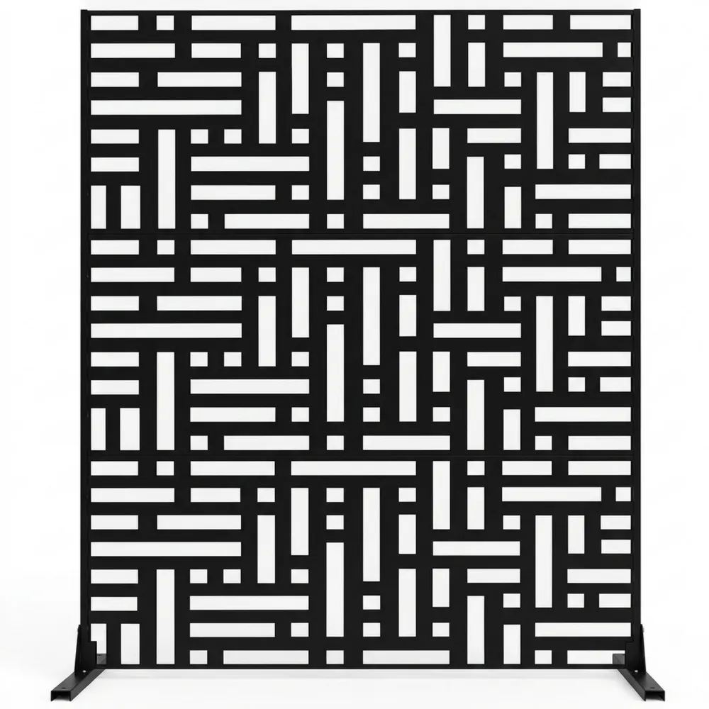 Dekorativer Sichtschutz 120x50,8x193 cm für Balkon und Terrasse-Ralnhaus