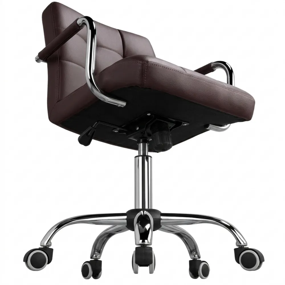 Ergonomischer Bürostuhl mit abnehmbaren Armlehnen, höhenverstellbar, Braun-Wendhaus