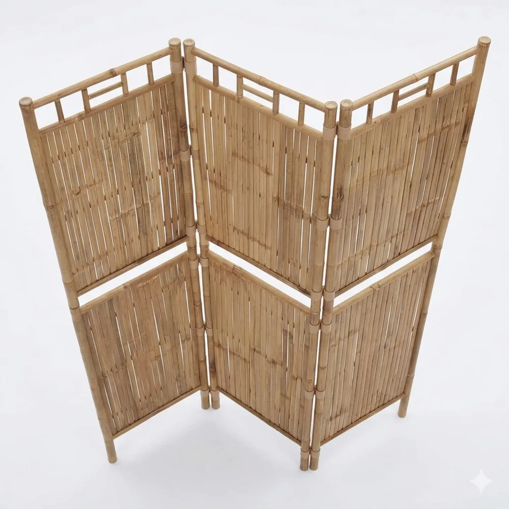 Bambus Raumteiler 120x180 cm Wetterfest für Garten-Chellynest