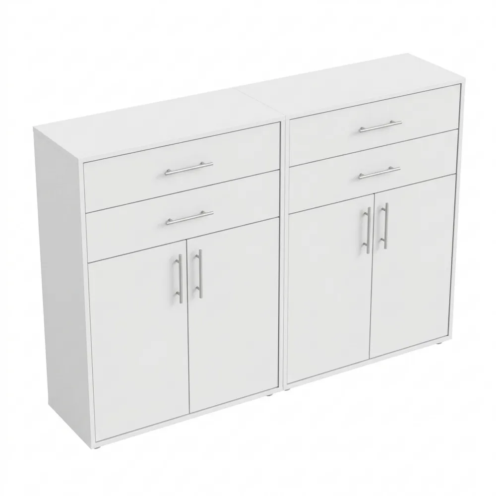 Moderne Schrankwand fürs Büro in verschiedenen Farbvarianten