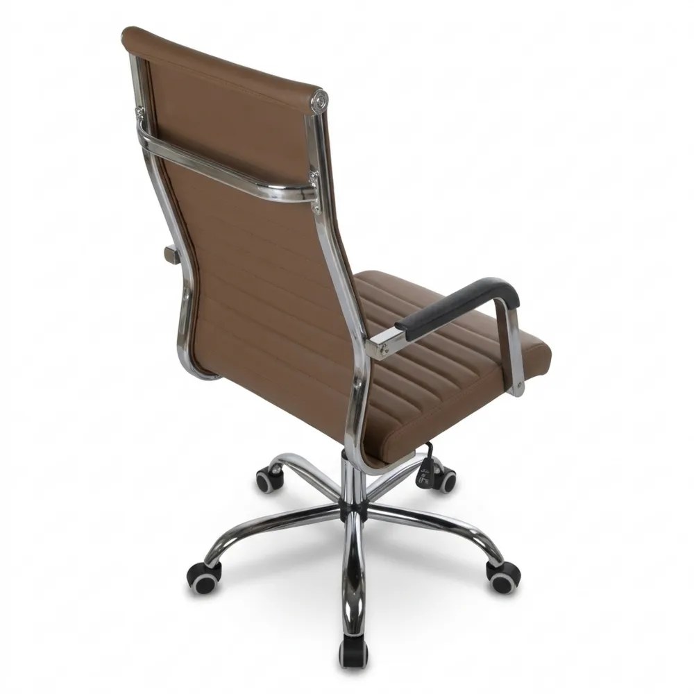 Ergonomischer Bürostuhl mit Rollen aus Kunstleder, klassisch und vielseitig