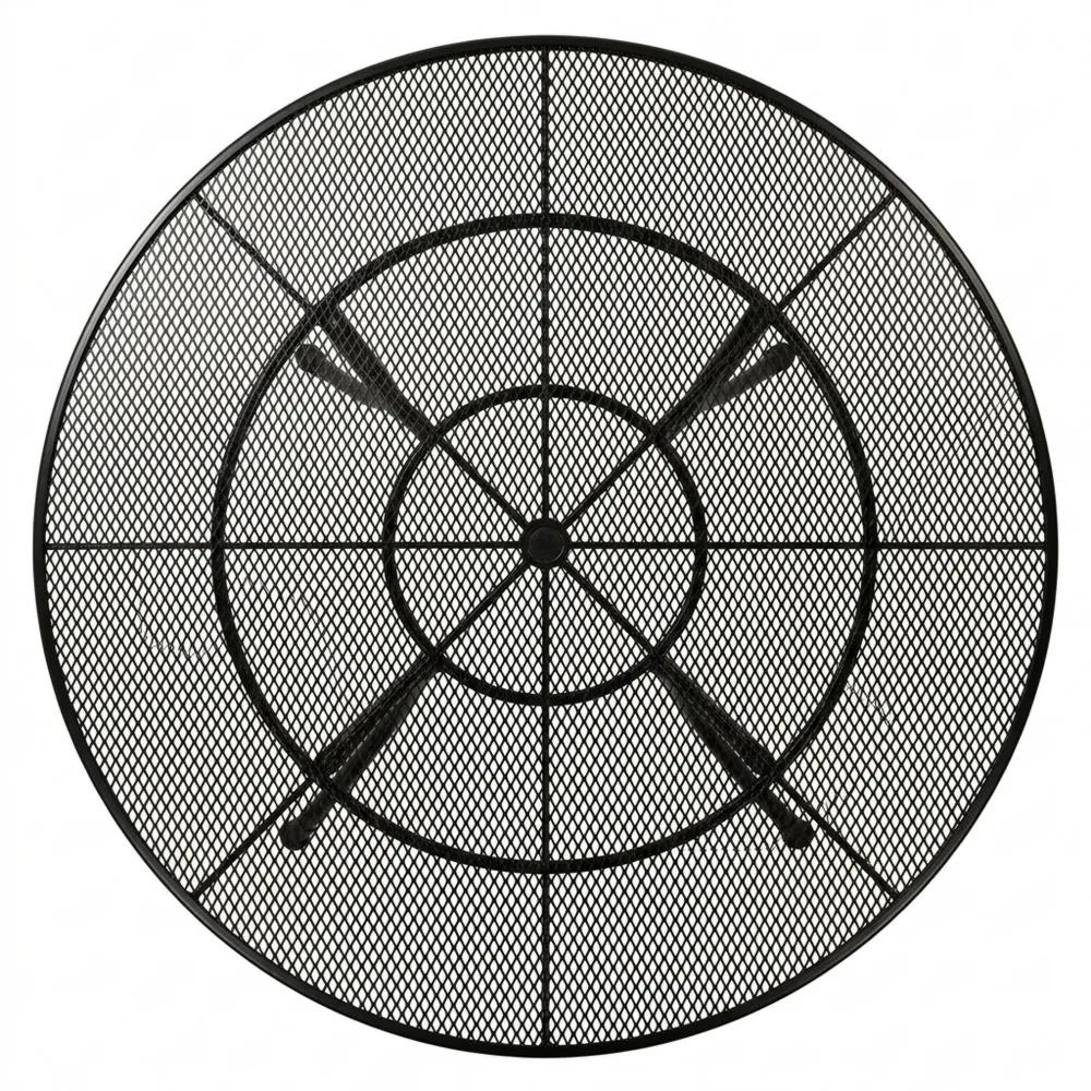 Runder Gartentisch 150cm, wetterfest, dunkelgrau