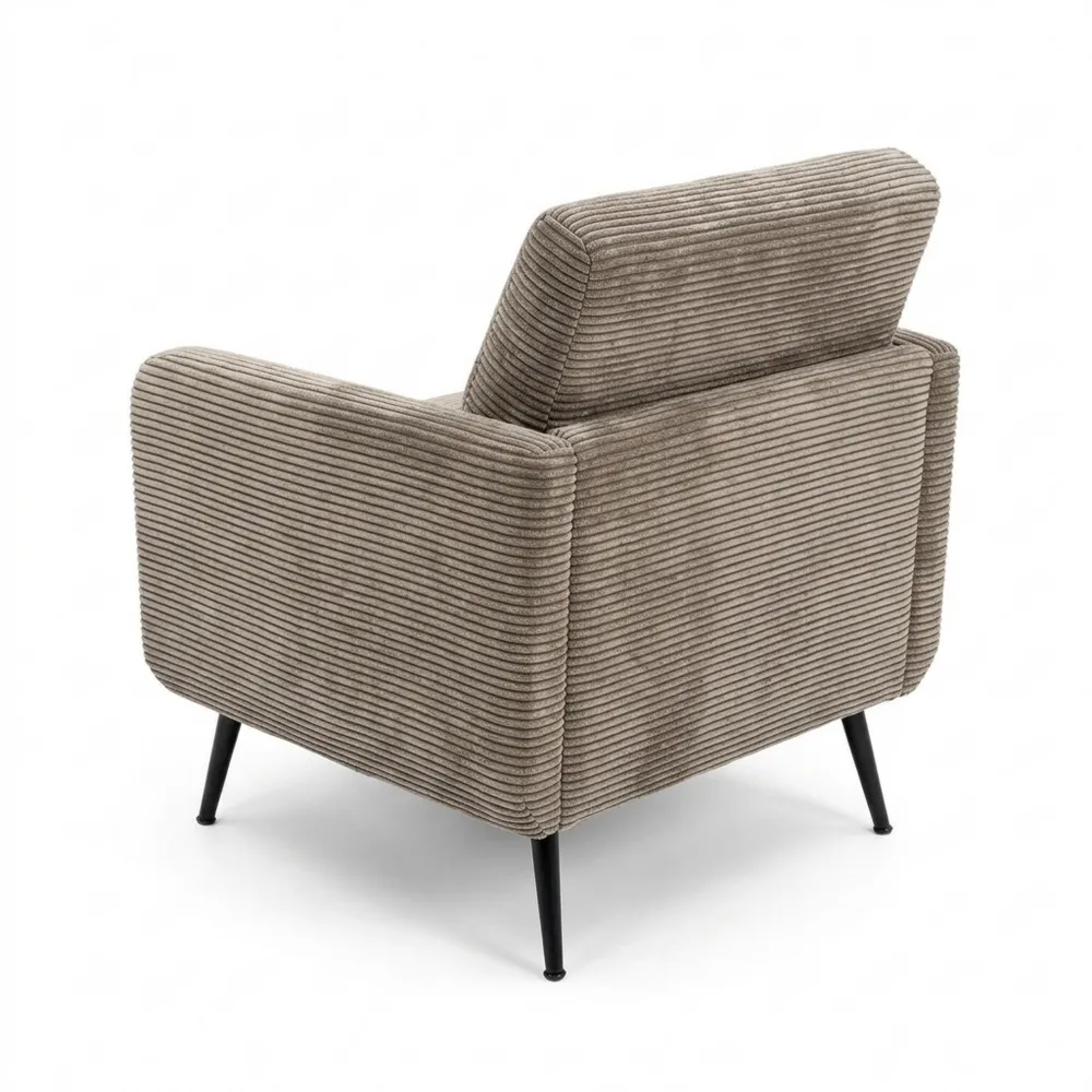 Moderner Sessel in Cordstoff für Wohn- und Schlafzimmer