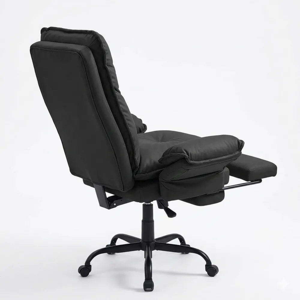 Verstellbarer Relaxsessel mit Fußhocker, Cord-Bezug, Komfort für Wohnzimmer