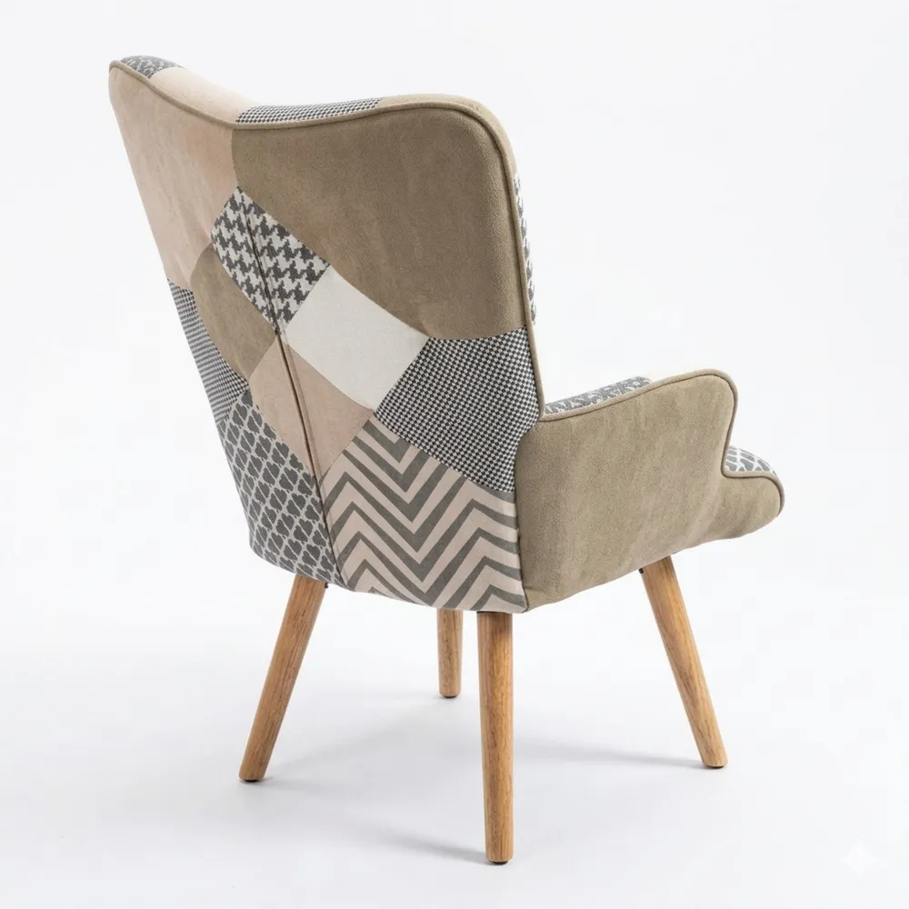 Bequemer Relaxsessel mit Massivholzfüßen, ideal für Wohnzimmer und Leseecke, Grau