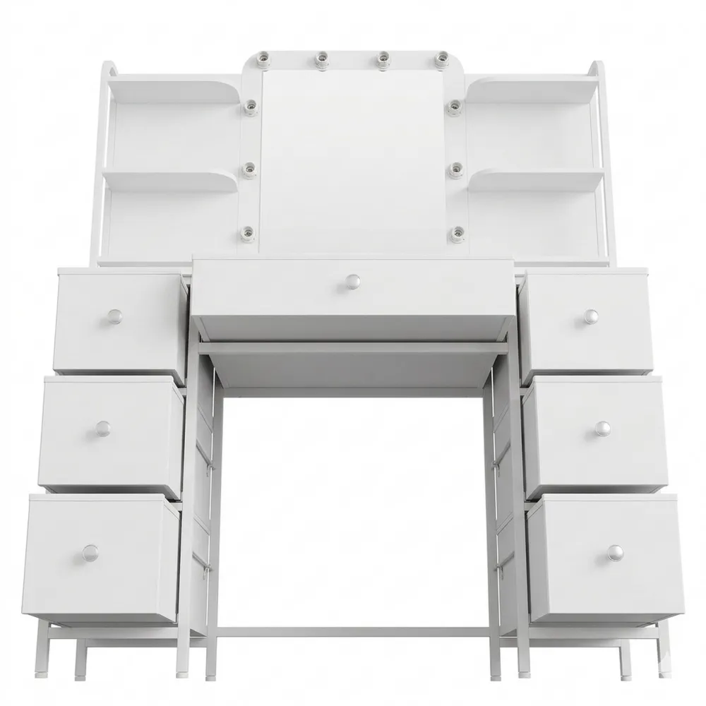 Moderner Schminktisch mit LED und großem Spiegel