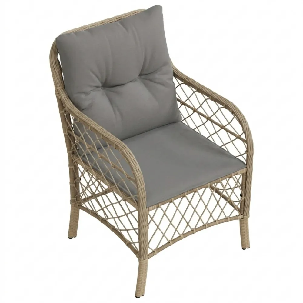 Gartenstühle Hochlehner Polyrattan Set