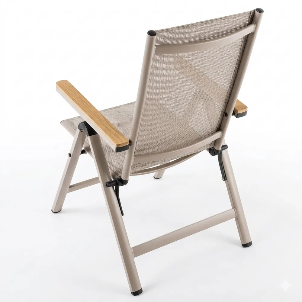 Klappbarer Hochlehner Gartenstuhl - Wetterfest und Komfortabel